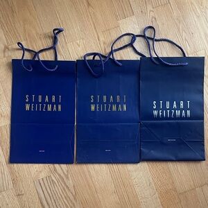 3 Stuart Weitzman Navy Gift Bags